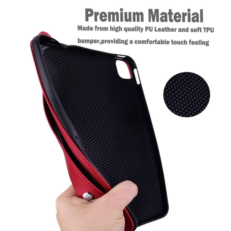 TPU Leather Back Tablet Case with Wristband, For Xiaomi Redmi Pad SE 8.7 2024, For Xiaomi Redmi Pad SE 11 2023, For Xiaomi Pad 6 / 6 Pro
