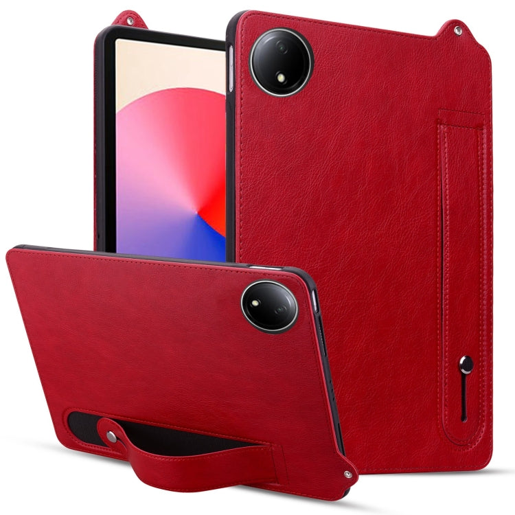TPU Leather Back Tablet Case with Wristband, For Xiaomi Redmi Pad SE 8.7 2024, For Xiaomi Redmi Pad SE 11 2023, For Xiaomi Pad 6 / 6 Pro