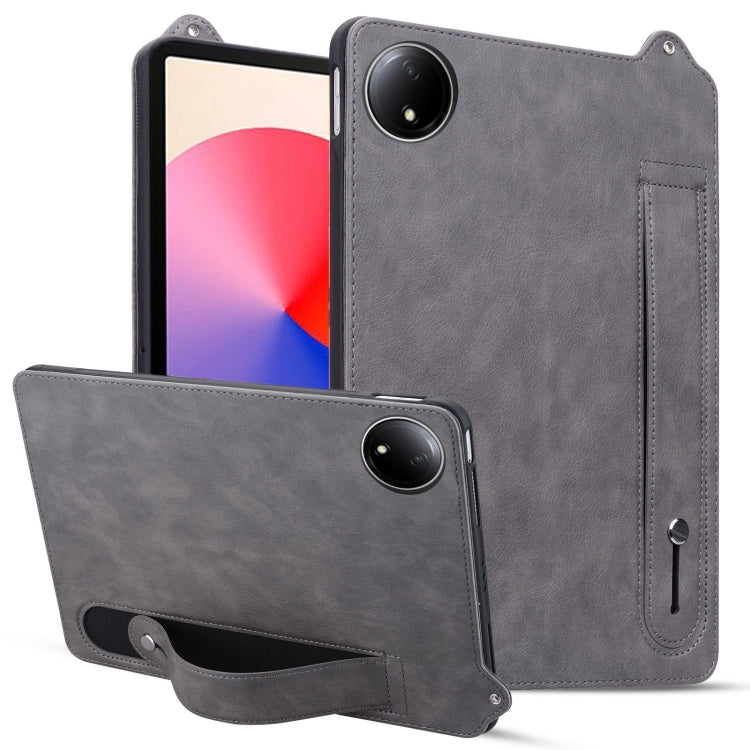 TPU Leather Back Tablet Case with Wristband, For Xiaomi Redmi Pad SE 8.7 2024, For Xiaomi Redmi Pad SE 11 2023, For Xiaomi Pad 6 / 6 Pro