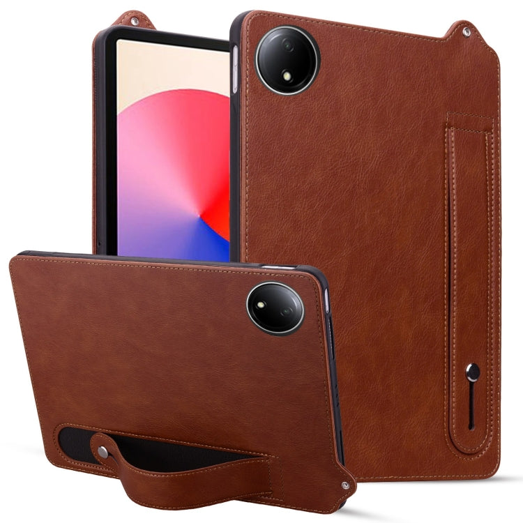 TPU Leather Back Tablet Case with Wristband, For Xiaomi Redmi Pad SE 8.7 2024, For Xiaomi Redmi Pad SE 11 2023, For Xiaomi Pad 6 / 6 Pro