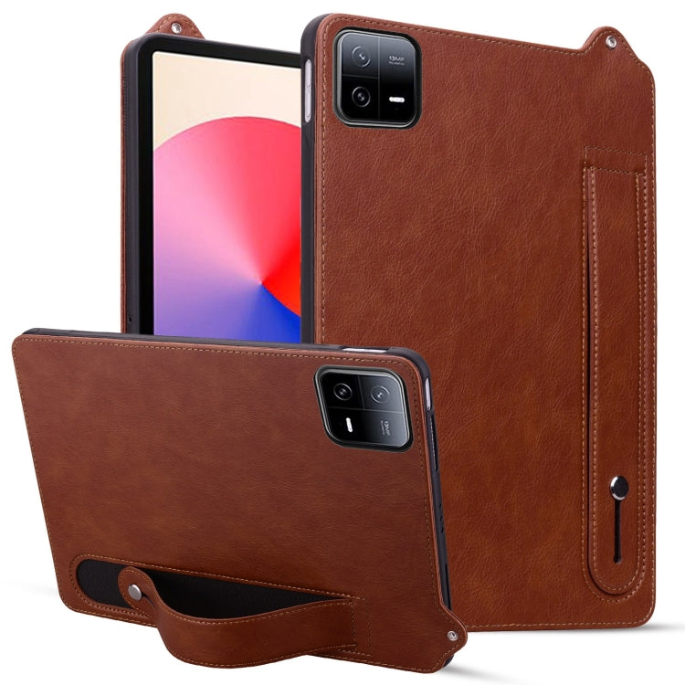 TPU Leather Back Tablet Case with Wristband, For Xiaomi Redmi Pad SE 8.7 2024, For Xiaomi Redmi Pad SE 11 2023, For Xiaomi Pad 6 / 6 Pro