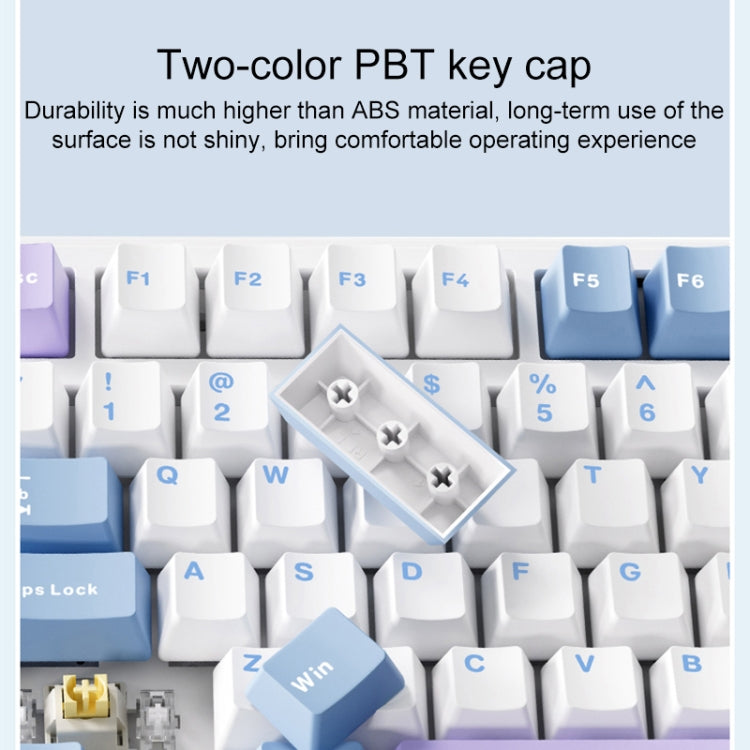 AULA F99 Pro 99 Keys Wired/2.4G/Bluetooth Three Model Customized RGB Mechanical Keyboard