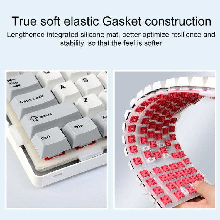 AULA F99 Pro 99 Keys Wired/2.4G/Bluetooth Three Model Customized RGB Mechanical Keyboard