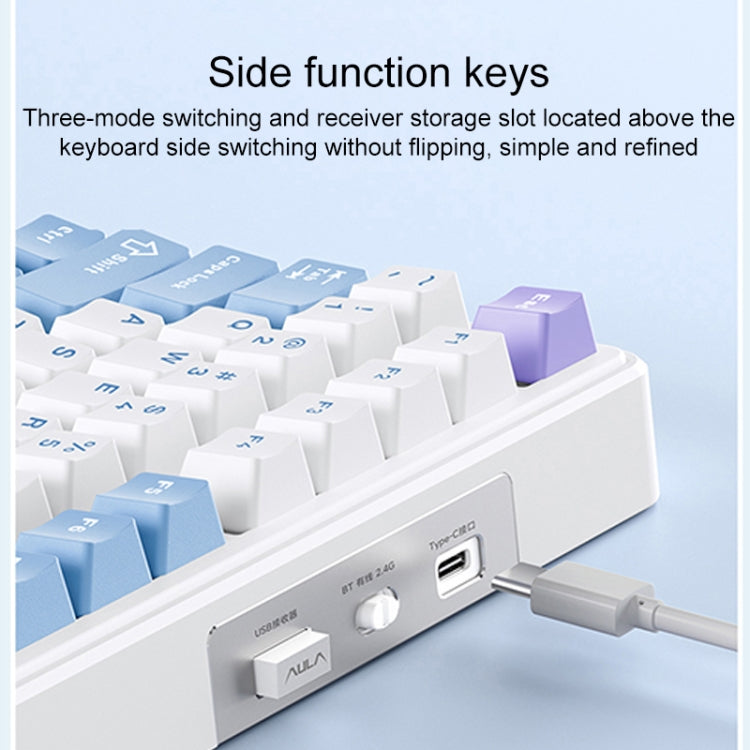 AULA F99 Pro 99 Keys Wired/2.4G/Bluetooth Three Model Customized RGB Mechanical Keyboard
