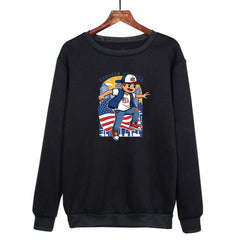Boy Printed Casual Loose Round Neck Sweatshirt Print On Your Demand, M