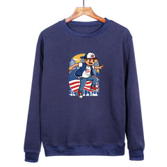 Boy Printed Casual Loose Round Neck Sweatshirt Print On Your Demand, XL