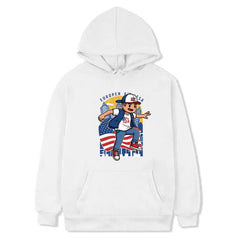 Boy Printed Fleece Hooded Sweatshirt Print On Your Demand, M