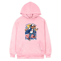 Boy Printed Fleece Hooded Sweatshirt Print On Your Demand, M