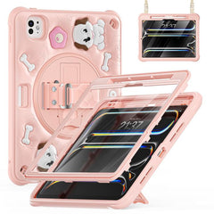 Dog Rotation Kickstand Silicone Hybrid PC Tablet Case, For iPad Pro 11 2025 / 2024, For iPad 2025 / 2022, For iPad Air 11 2025 / 2024 / Pro 11 2022, For iPad 10.2 2021 / 2020 / 2019