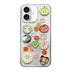 Epoxy Acrylic Hybrid TPU Phone Case, For iPhone 16 Plus, For iPhone 16, For iPhone 15 Pro Max