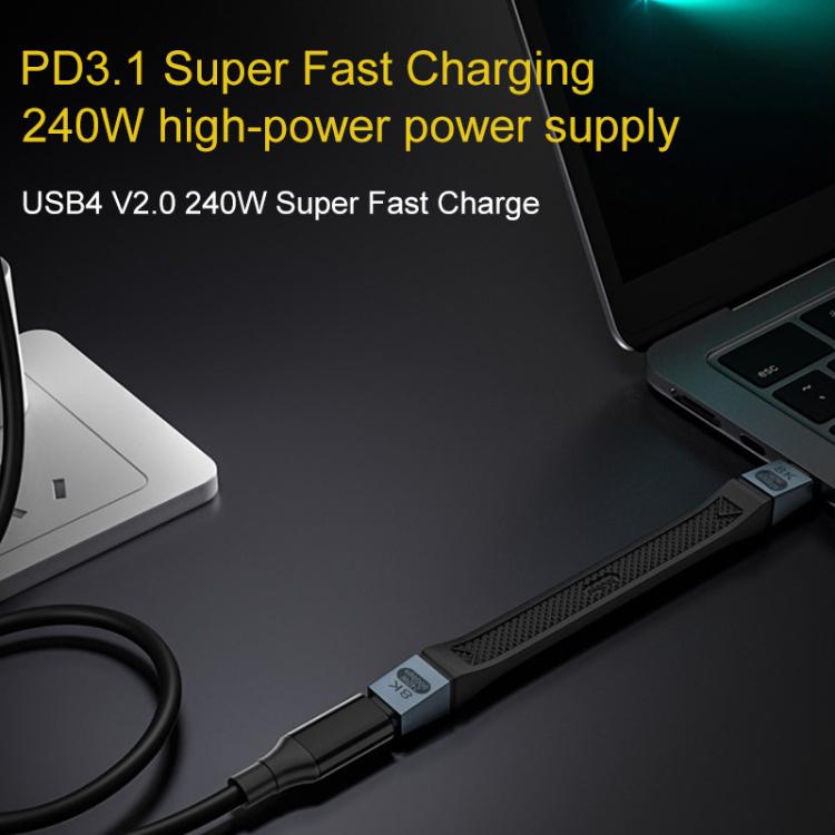 240W 8K 80Gbps USB-C / Type-C to USB-C / Type-C For Thunderbolt 5 Full Function FPC Cable Data Cable