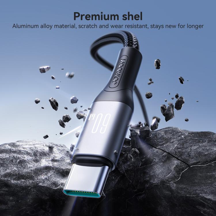 JOYROOM S-A28 Flash Series 60W 480Mbps Fast Charging Data Cable, Length: 2m, Type-C to Type-C Cable, Type-C to 8 Pin Cable, USB to Type-C Cable, USB to 8 Pin Cable