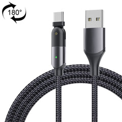 3A USB to USB-C / Type-C 180 Degree Rotating Elbow Charging Cable, 2m Type-C