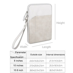 ND00S Felt Sleeve Protective Case Inner Carrying Bag, For 8 inch or Below Tablet, For 10 inch or Below Tablet, For 10.8 inch or Below Tablet
