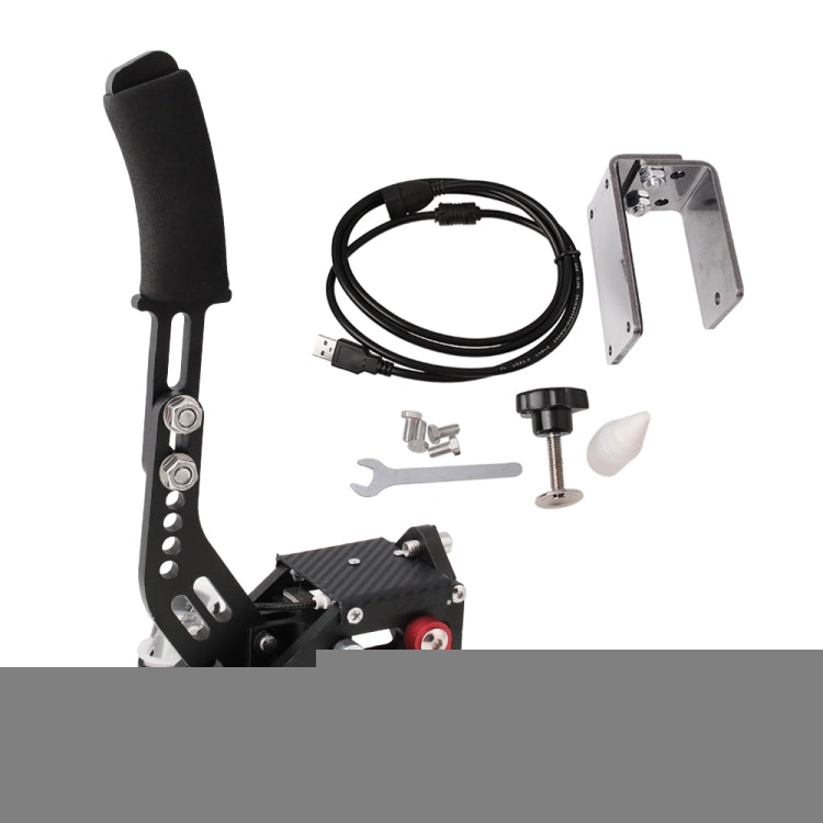 Car Universal USB Horizontal Drift Rally Racing Handbrake Lever Professional Gaming Peripherals for Racing Games G25/27/29 T500, HB031-BK