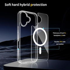 Scratchproof PC Hybrid TPU Magsafe Phone Case, For iPhone 18, For iPhone 18 Pro, For iPhone 18 Pro Max, For iPhone 17 Pro Max, For iPhone 17 Pro, For iPhone 17, For iPhone 17 Air