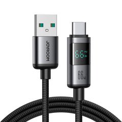 JOYROOM S-A16 Pro Prism Series 66W Digital Display USB to Type-C Fast Charging Data Cable, Length: 1.2m, USB to Type-C