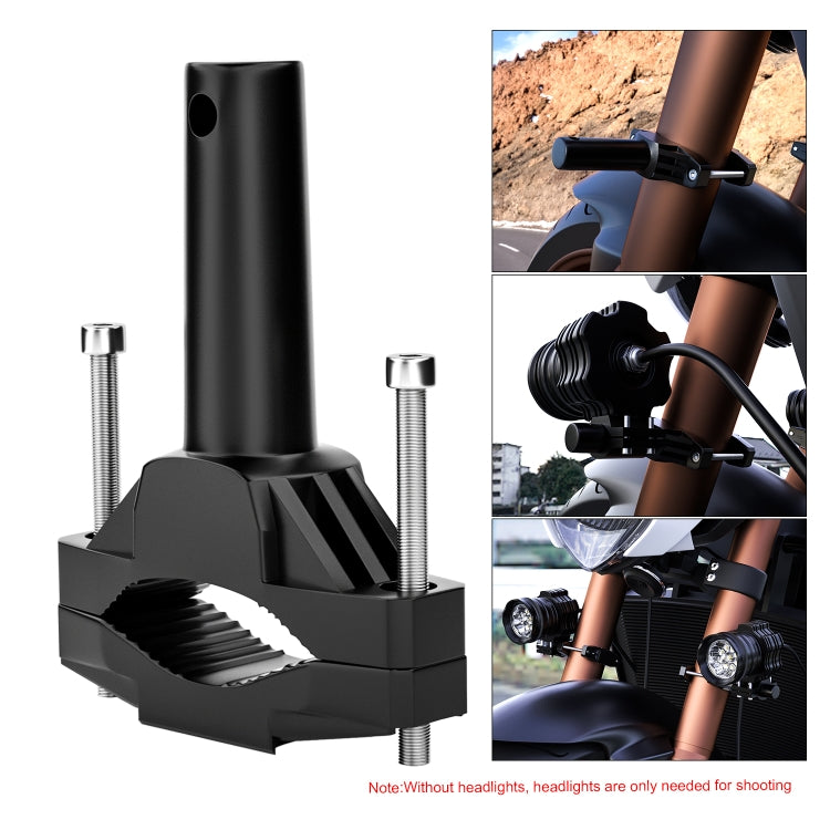 CS-1090A1 Motorcycle Modified Bumper Shock Absorption Fixture Spotlight Fixing Bracket, Spotlight Fixing Bracket