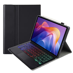 A0N15-AS Ultra-thin Detachable Backlight Bluetooth Keyboard Leather Tablet Case with Touchpad, For Xiaomi Redmi Pad 2 2025