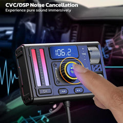 MT02 Car Bluetooth MP3 Player Bass AUX FM Transmitter Cigarette Lighter Charging, MT02