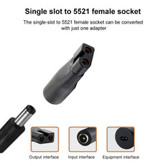 DC 5.5 x 2.1mm Female to Shaver Interface Charging Adapter Converter, 7pcs / Set, 8pcs / Set