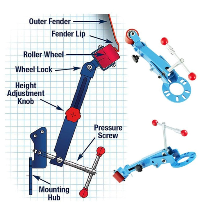 Car Wheel Eyebrow Repair Tool Fender Roller Tool Fender Reforming Extending Tool, LE001-BL