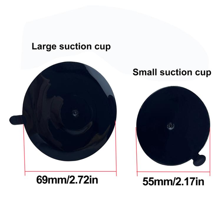 Glass Tile Suction Cup Bracket Base for 15-16mm Ball Head, 55mm, 70mm Black Glue