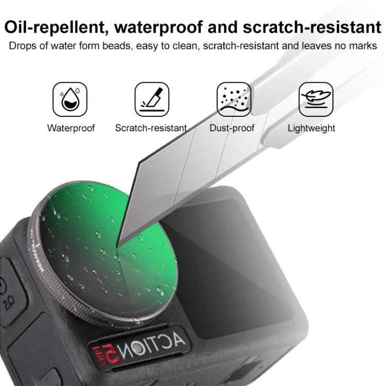 For DJI Action 5 Pro Camera Lens Filter, CPL, ND8, ND16, ND32, ND64, UV, Diffusion 1/4