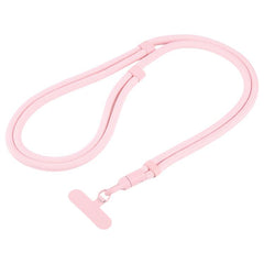 7mm Polyester Solid Color Minimalist Adjustable Crossbody Mobile Phone Lanyard with Metal Gasket