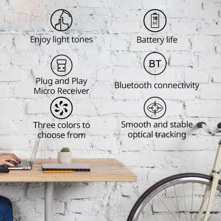 Logitech M240 1000dpi Silent Wireless Bluetooth Mouse, M240