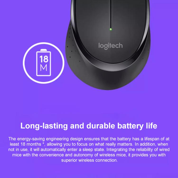 Logitech M275 1000dpi 2.4GHz Wireless Mouse with USB, M275