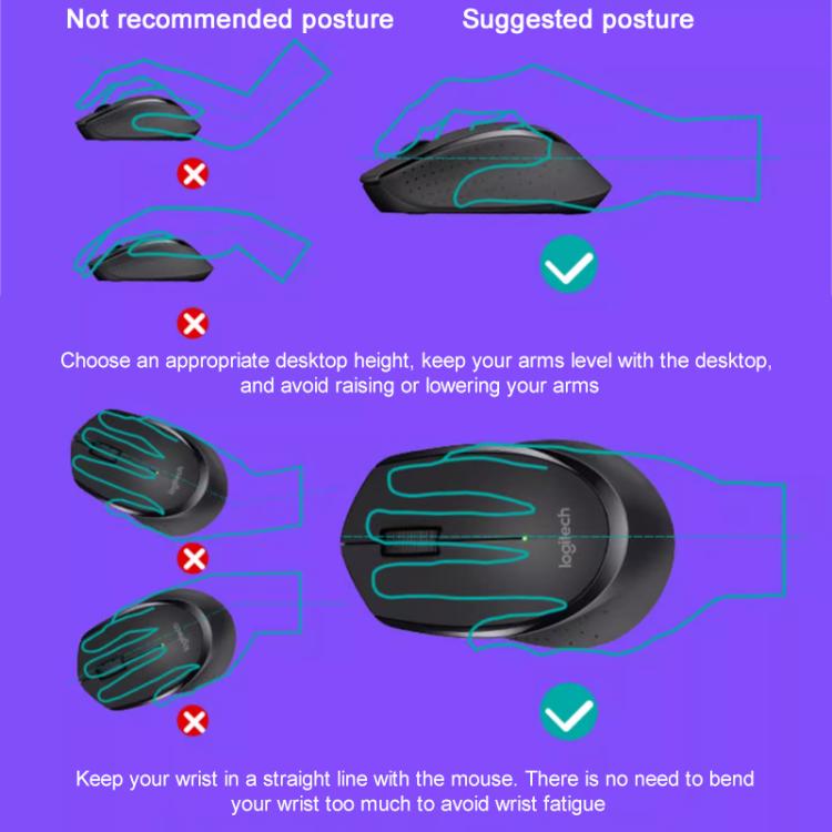 Logitech M275 1000dpi 2.4GHz Wireless Mouse with USB, M275