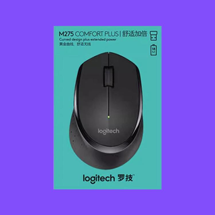 Logitech M275 1000dpi 2.4GHz Wireless Mouse with USB, M275
