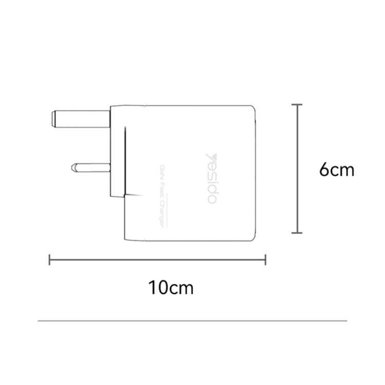 Yesido YC98C 65W Three-port Fast Charger, YC98C
