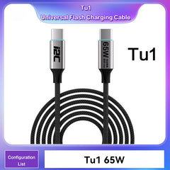 i2C Turbo PPS Protocol Conversion Cable Universal Flash Charging Cable, TU1 65W, TU2 120W