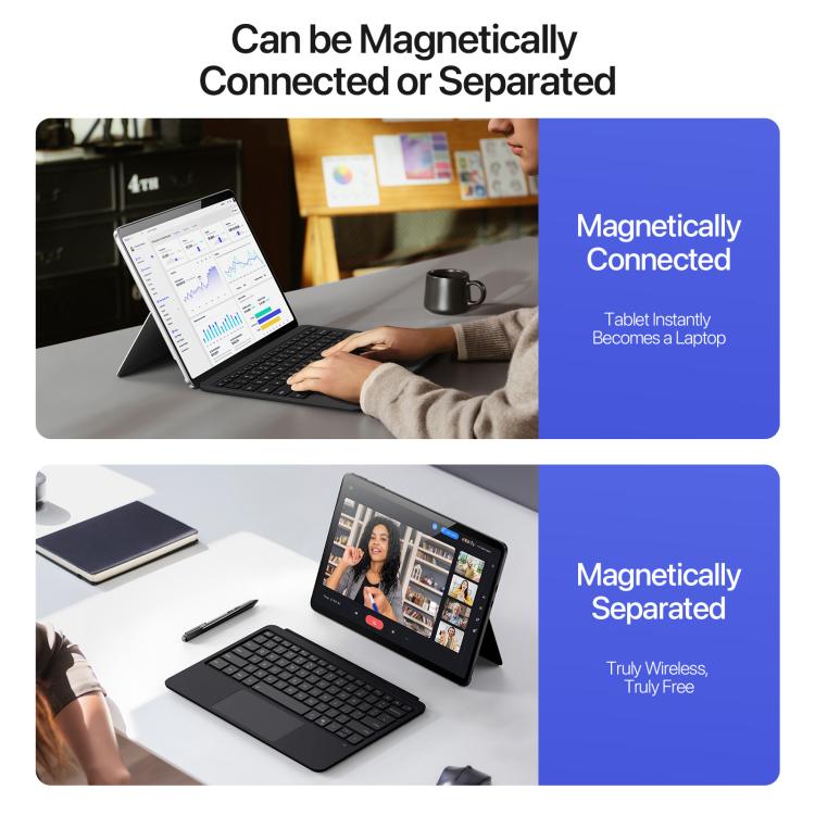 DUX DUCIS CK Pro Series Smart Magnetic Touchpad Bluetooth Keyboard, For MicroSoft Surface Pro 12