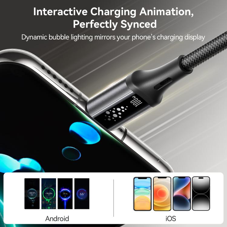 JOYROOM S-A60 StarTalk Series 100W Type-C to Type-C Fast Charging Data Cable, Length: 1.2m, Type-C to Type-C