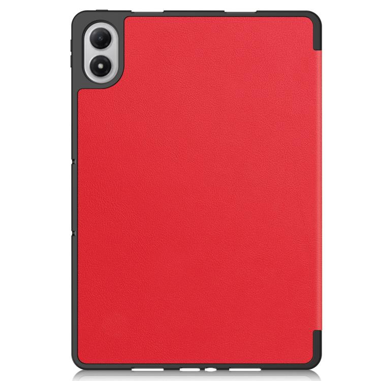 Custer TPU Pure Color 3-Fold Holder Smart Leather Tablet Case with Pen Tray, For Xiaomi Redmi Pad 2 Pro