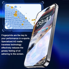 Benks Zero Curve Edge Gaming Frosted Tempered Screen Protector, For iPhone 17 Pro Max, For iPhone 17