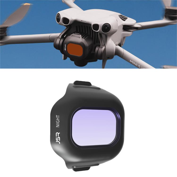For DJI Mini 5 Pro JSR CB Series Clip-on Drone Camera Lens Filter, MCUV, CPL, ND8, ND16, ND32, ND64, ND128, ND256, ND8PL, ND16PL, ND32PL, ND64PL, STAR, NIGHT, Black Mist 1/4, 3 in 1 CPL ND16/64