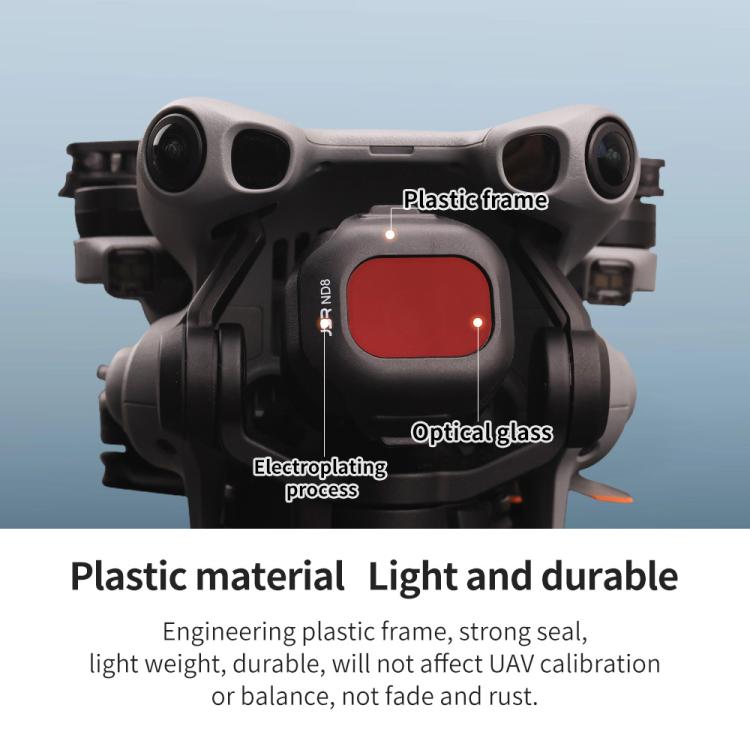 For DJI Mini 5 Pro JSR CB Series Clip-on Drone Camera Lens Filter, MCUV, CPL, ND8, ND16, ND32, ND64, ND128, ND256, ND8PL, ND16PL, ND32PL, ND64PL, STAR, NIGHT, Black Mist 1/4, 3 in 1 CPL ND16/64