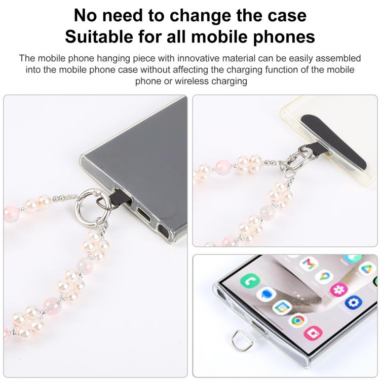 Round Bead Chain Phone Anti-lost Short Lanyard