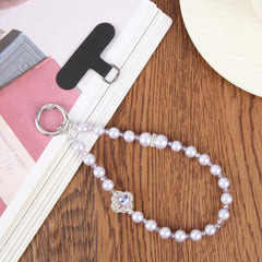 Four-leaf Clover Bead Chain Phone Anti-lost Short Lanyard