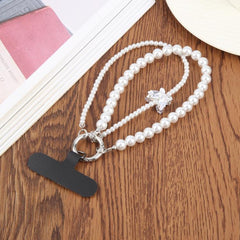 Double String Bead Chain Phone Anti-lost Short Lanyard