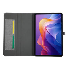 Fabric Texture Horizontal Flip Leather Tablet Case with Hand Strap, For Xiaomi Redmi Pad 2 Pro 12.1