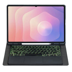 Candy Color Touch Backlight Bluetooth Keyboard Leather Tablet Case with Pen Holder, For Samsung Galaxy Tab S11 Ultra