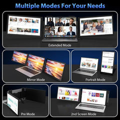 Z140A01D 14-inch 1080P Dual-screen Portable Monitor for Laptop Expansion, 14 inch 1080P