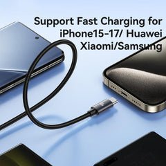 USAMS SJ769 U91 60W Type-C to Type-C Aluminum Alloy Fast Charging Data Cable, Length: 1m, SJ769