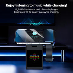 S5D 3 in 1 15W Multi-functional Touchscreen Wireless Charger with Bluetooth Speaker Function