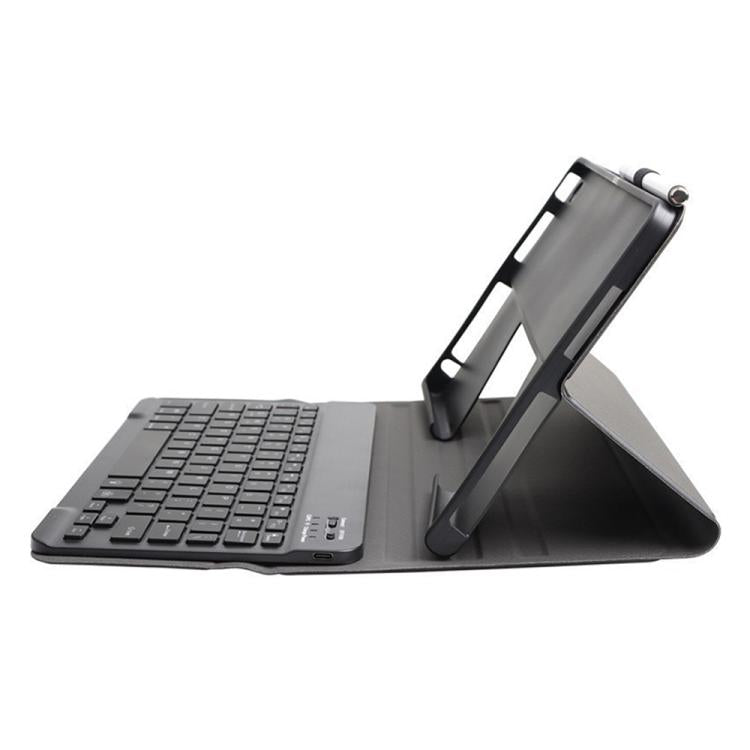 RGB Backlight Square Keycaps Bluetooth Keyboard Tablet Leather Case, For Lenovo Tab Plus 11.5